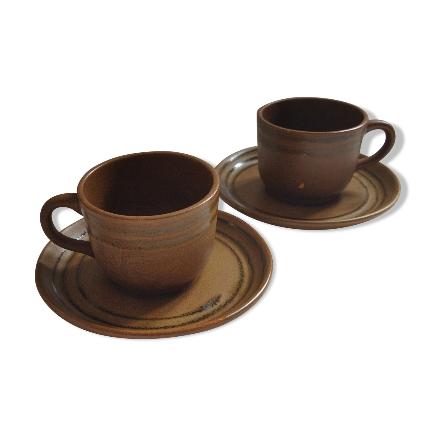 Sarreguemines "Savoie" coffee cups