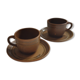 Sarreguemines "Savoie" coffee cups
