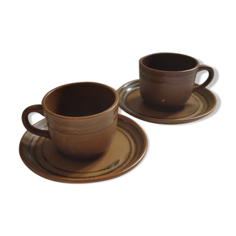 Sarreguemines "Savoie" coffee cups
