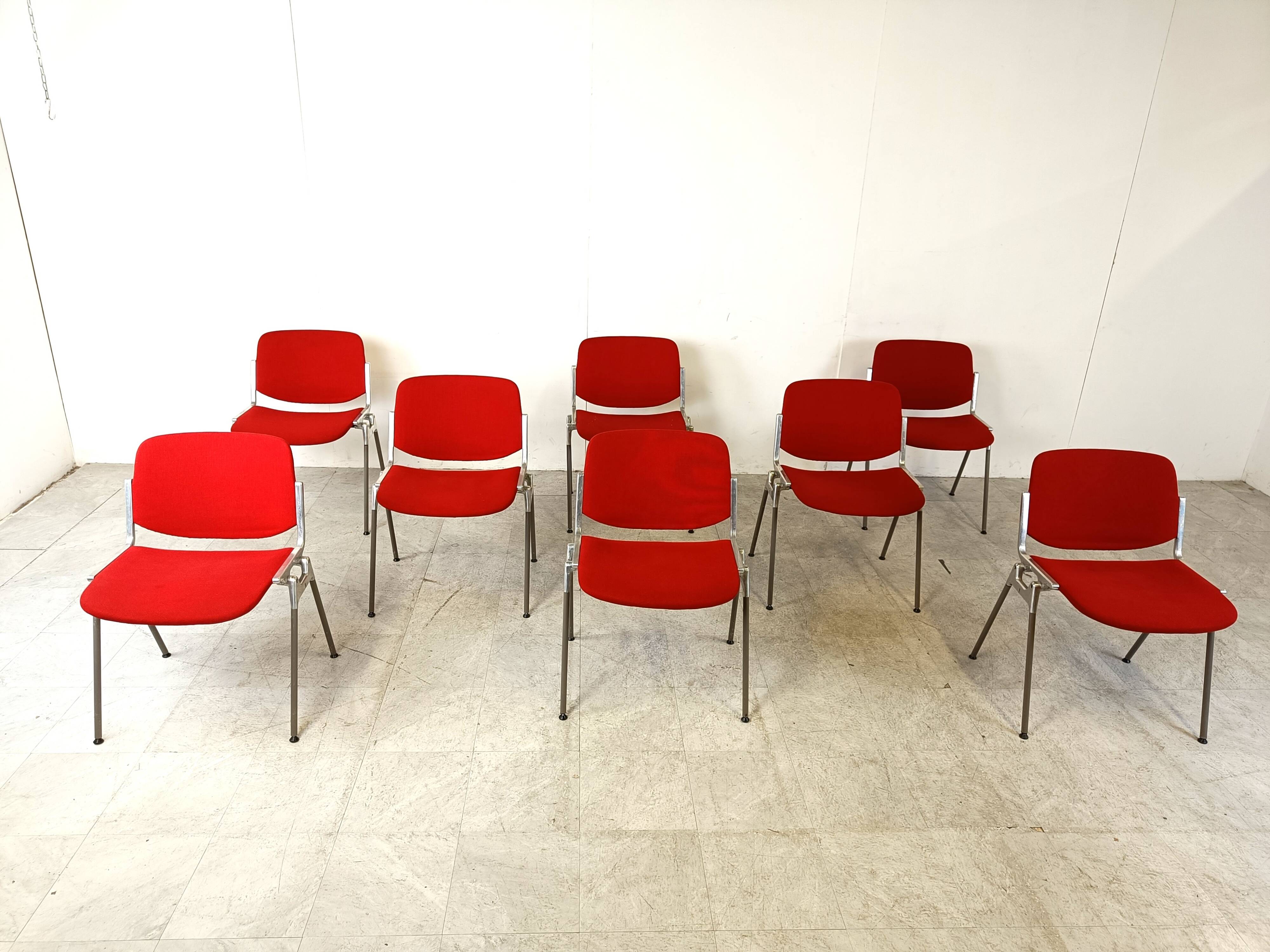 Chaises d'Appoint Vintage DSC 106 par Giancarlo Piretti pour Castelli, 1970s, set de 8