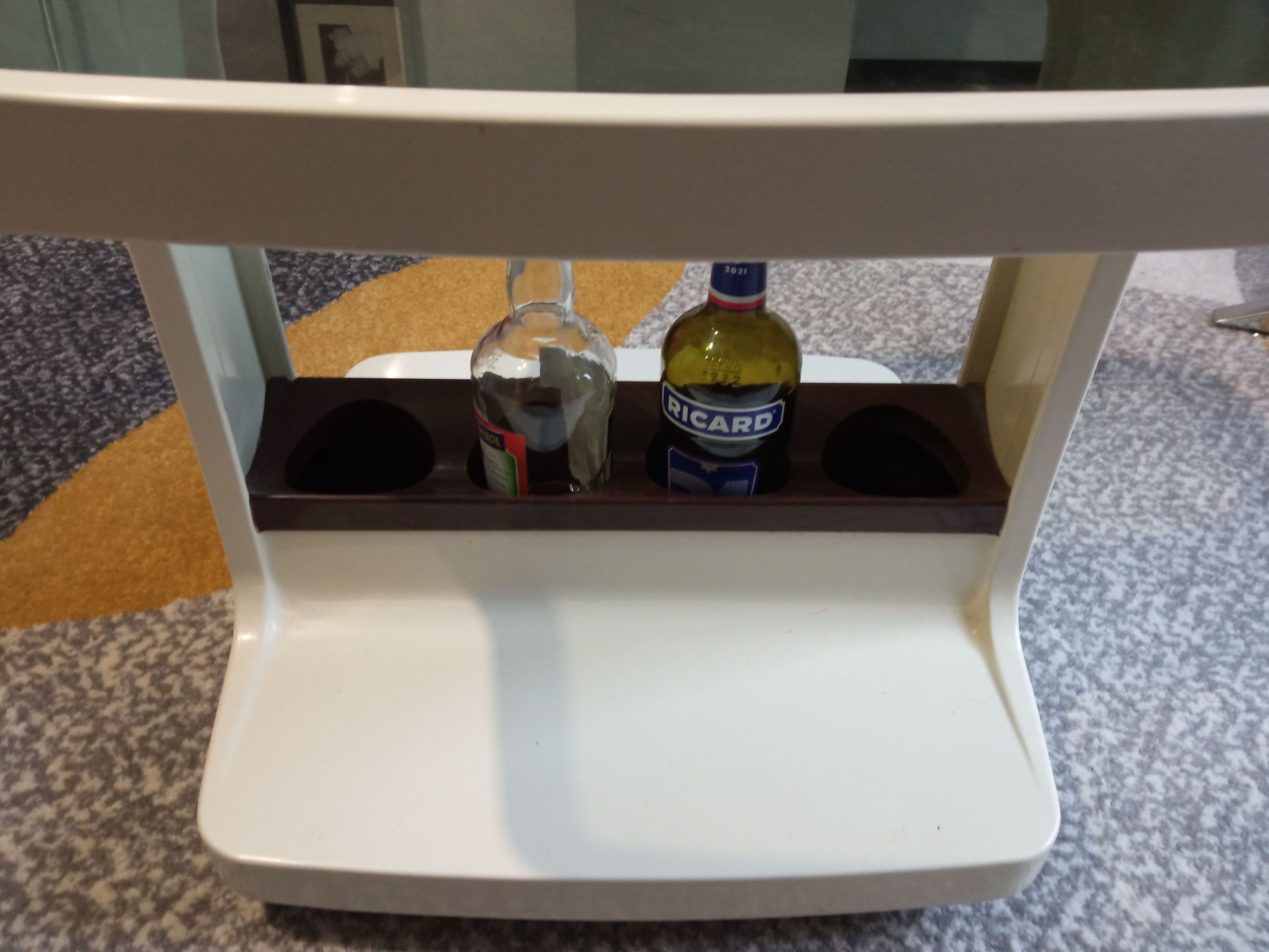 Coffee table bar- brown and white, Flair 60/70