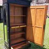 Dressmaker's cabinet with beveled triptych mirrors. (Mirror cabinet)