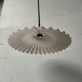 Opaline suspension with ceiling light