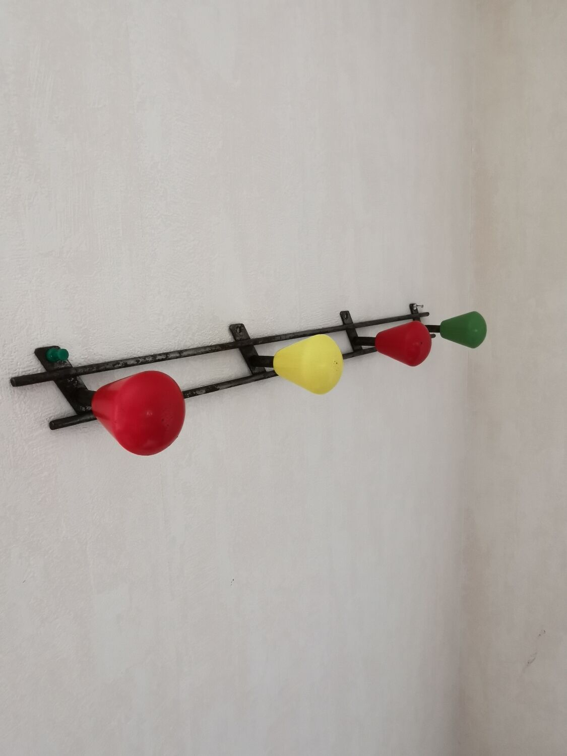 Vintage wall coat rack