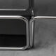 Coffee table metal smoked glass 70s vintage modern