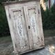 Double wardrobe with hand-painted floral design