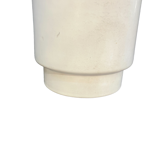 Cylindrical vase 1960 in white ceramic