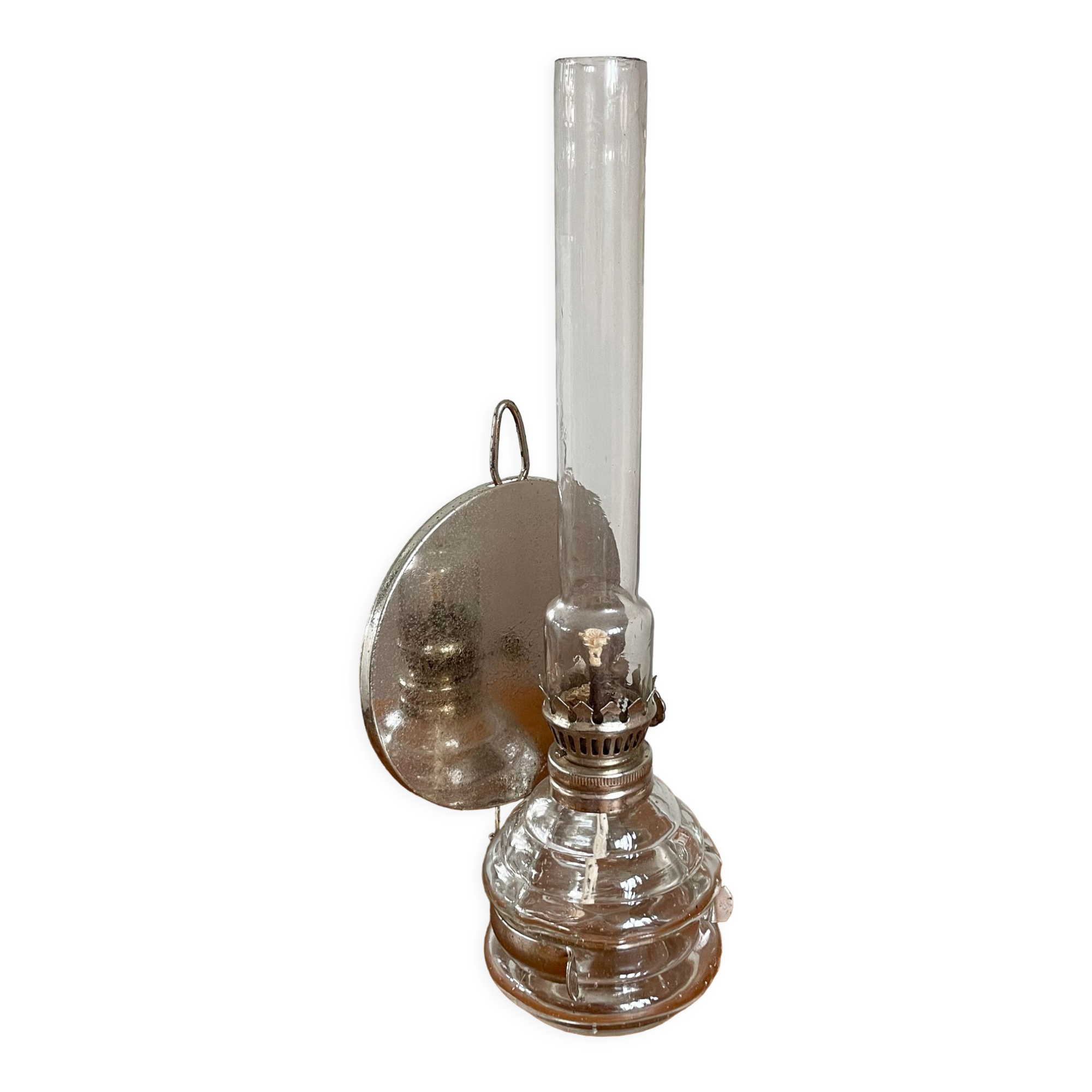 Lustre Vintage Westinghouse - Bronze Huilé, Verre Clair, Une Ampoule E27