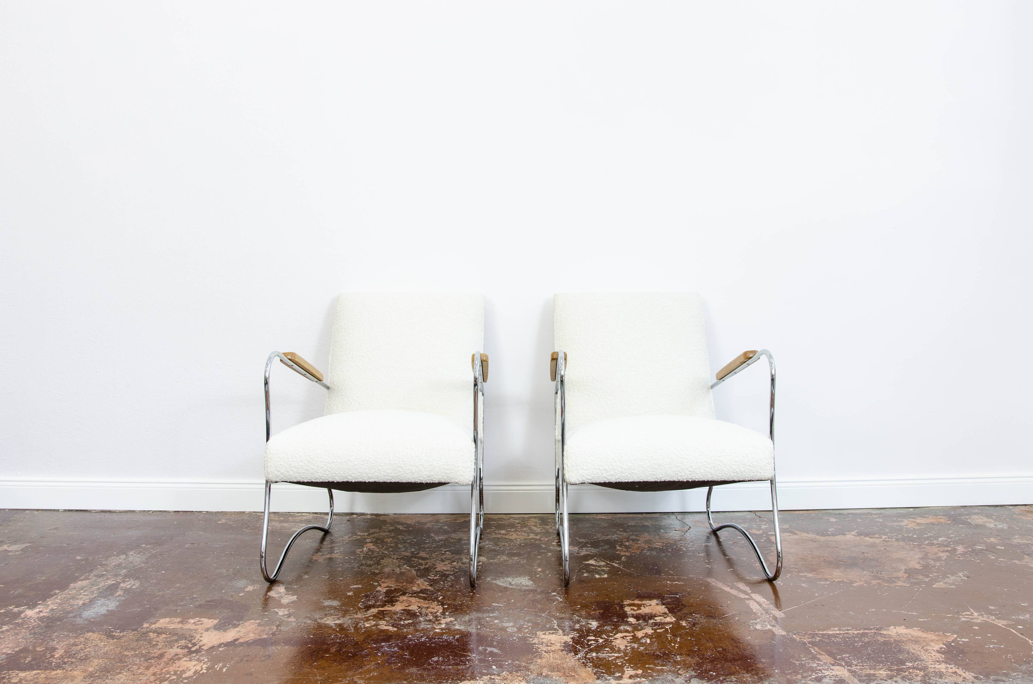 Chaises de style Bauhaus, années 1950, Pologne, ensemble de 2