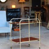 Desserte mini-bar vintage doré
