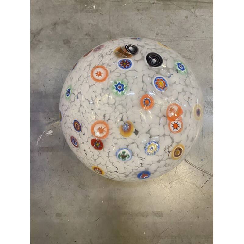 Contemporary Multicolored "Murrine" Murano Style Glass Table Lamp