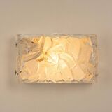 Pair of Murano glass wall sconces by Kaiser, Germany, 1970s.