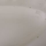 2 oval raviers Sarreguemines solid ivory color