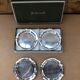 Series of 4 old christofle cups vintage silver metal