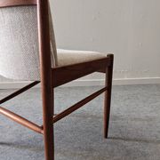 Série de 4 chaises scandinaves en teck, Danemark vers 1960