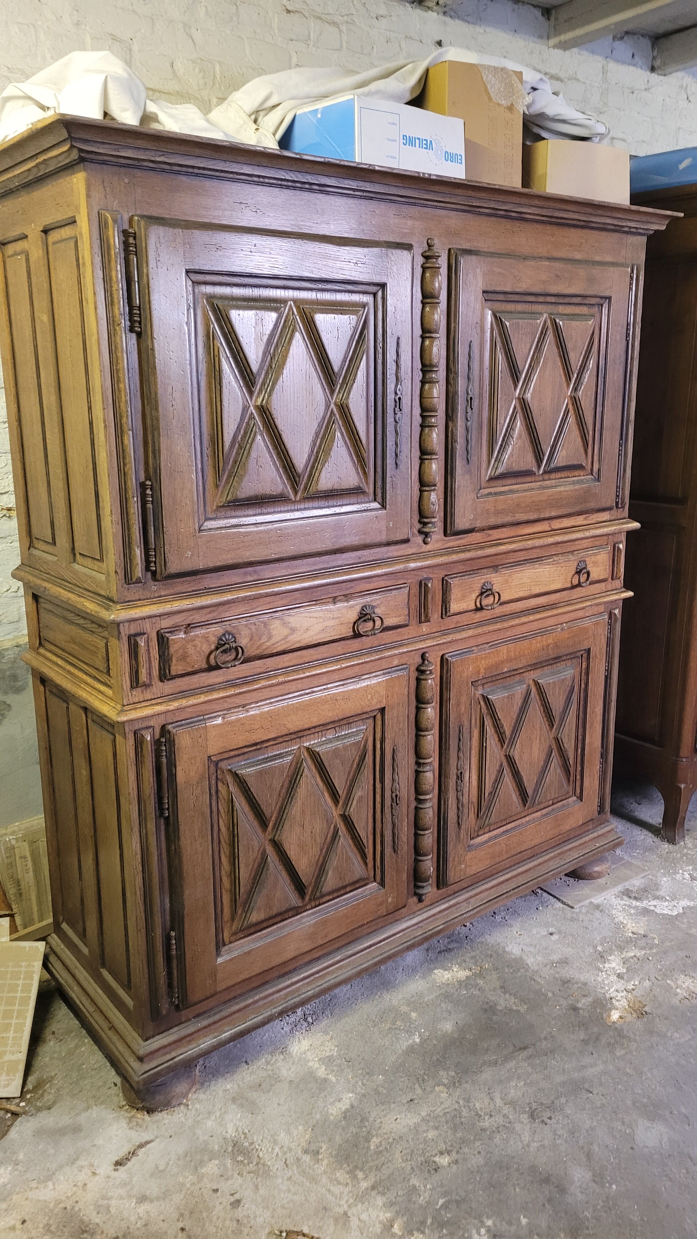 Former antique dealer Louis XIII solid oak