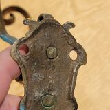 Pair of antique gilt bronze coat hooks