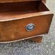 2 English wooden chests of drawers with 4 drawers