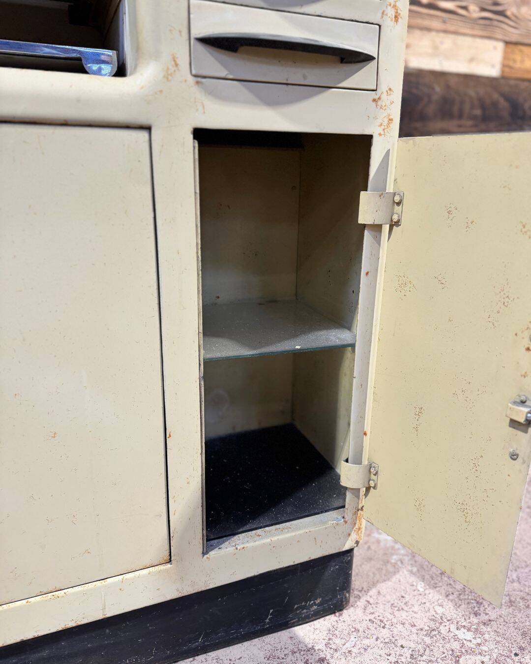 Unusual dentist's furniture from the 1940s