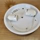 White opaline "pancake" ceiling light