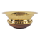 Vintage Valenti Gold Plated Centerpiece Bowl on Walnut Base, 1990s