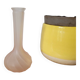 Small pink glass vase