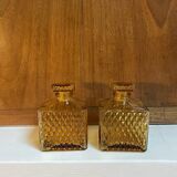 Pair of apothecaries alcohol decanter bottles