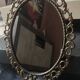 Ancien miroir ovale de style Baroque, Rococo en régule doré
