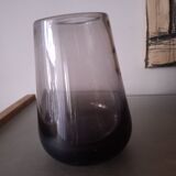 Blown glass vase by master glassmaker Claude Morin, 1978