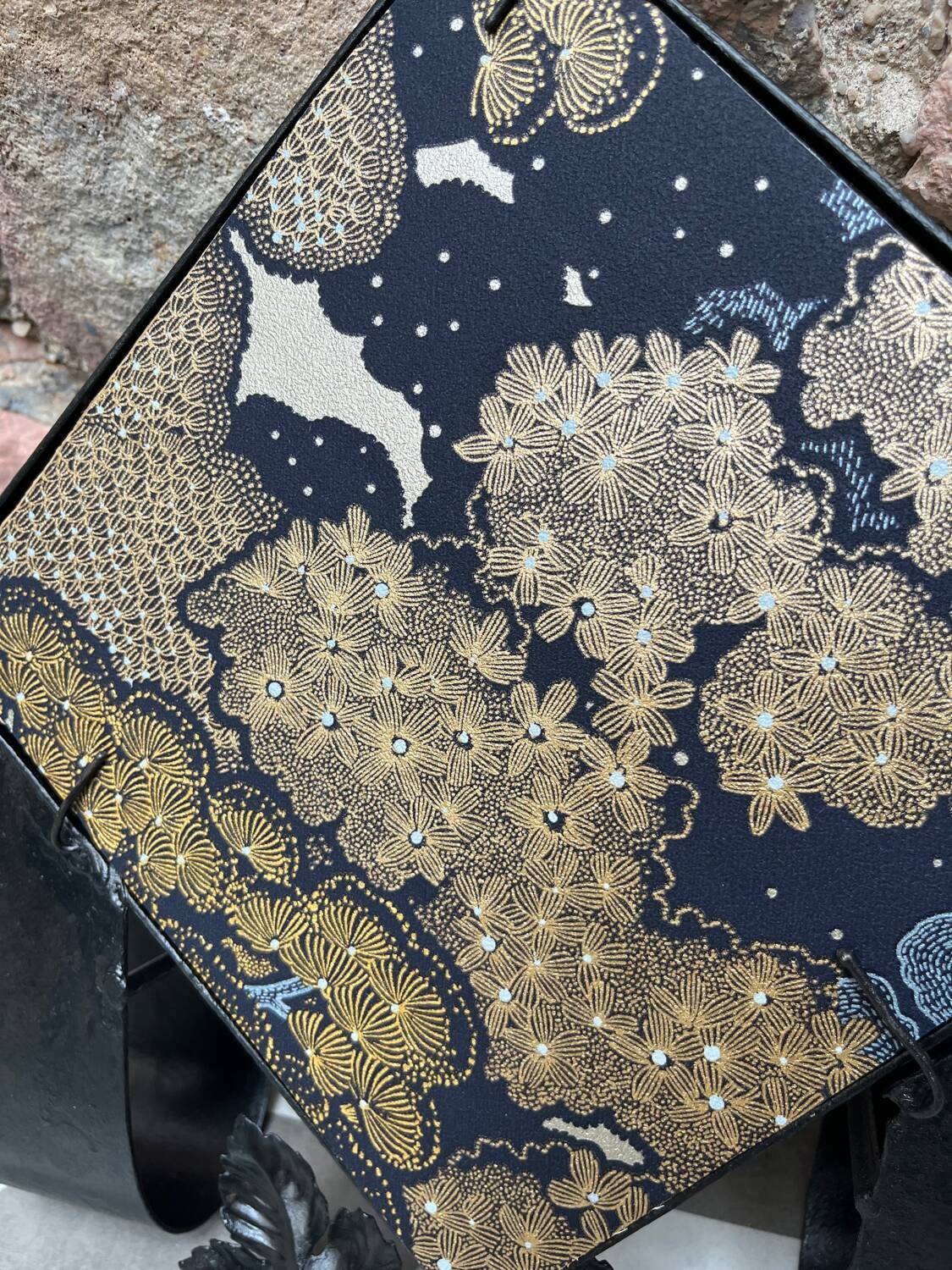 Art Deco wrought iron mirror