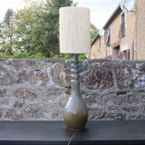 Ceramic lamp and rope shade