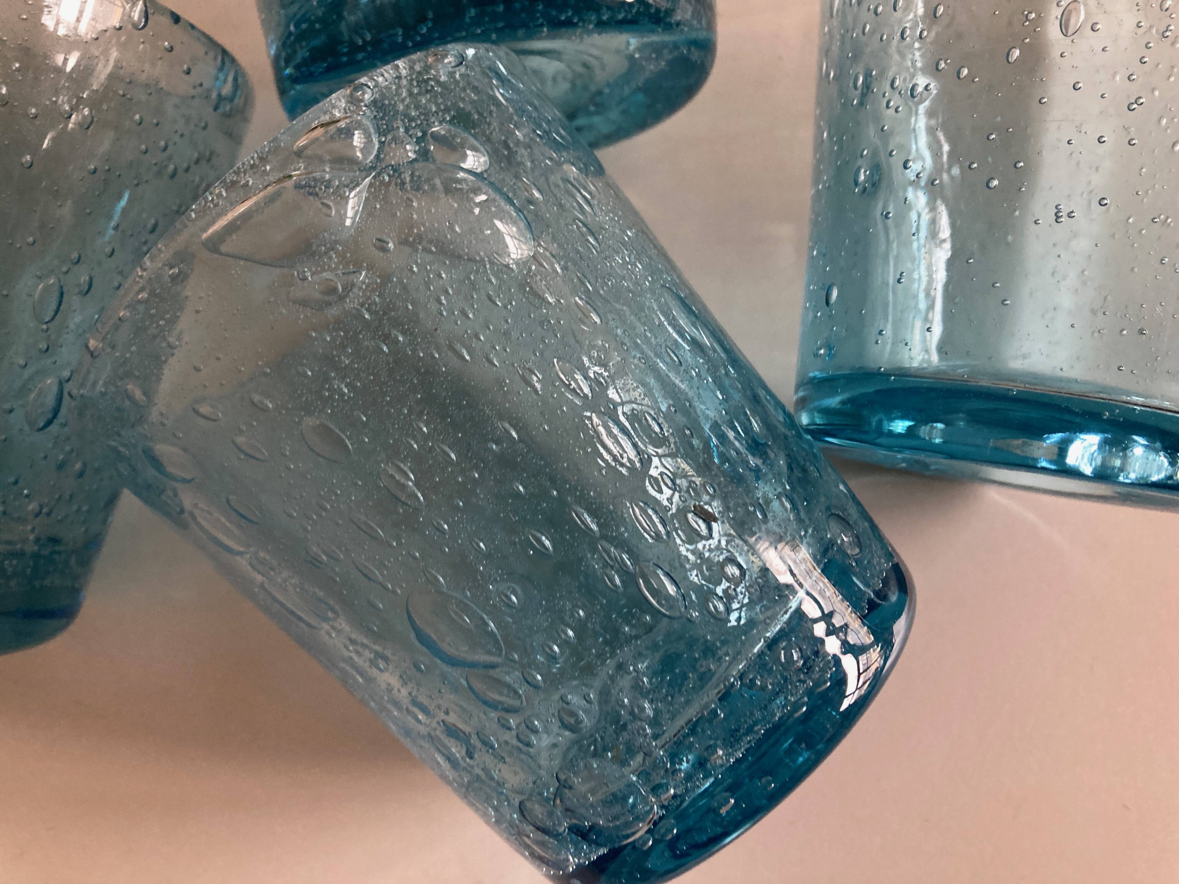 Set of 6 XXXL bubble glass cups from Biot