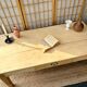 Raw wood coffee table