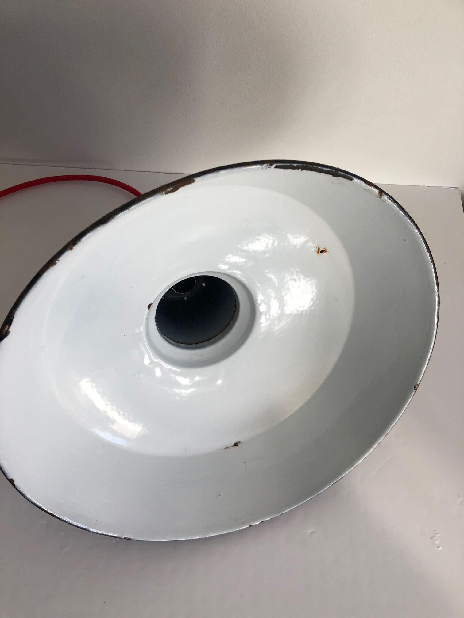 Set of 2 black enamelled bowls