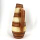 Vase vintage Scheurich Keramik beige et marron, 1960