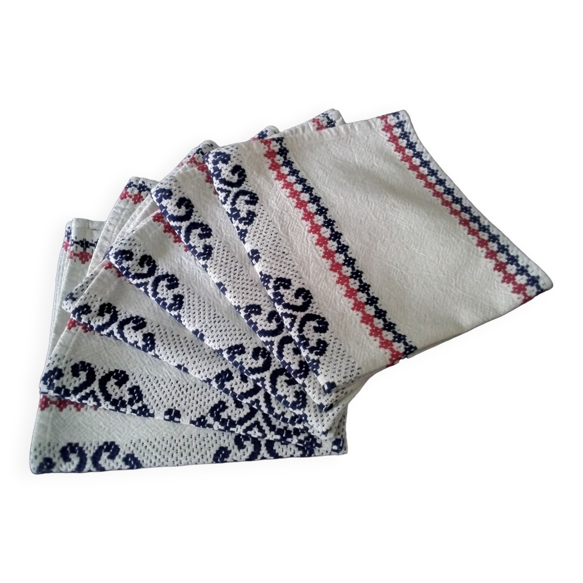 6 napkins basque linen