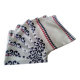 6 serviettes de table  linge basque