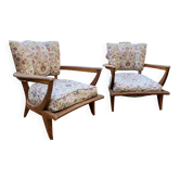 Paire de fauteuils designer Etienne Henri Martin SK250