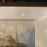 Eugène BOURGEOIS (1855-1909), The Cabestan, framed watercolour 19th century