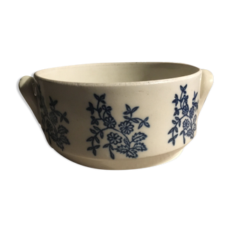 Large bowl in antique earthenware