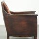 Art Deco design armchair finished in velvet and fitted with decorative nails