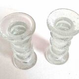 Pair of candlesticks Timo Sarpaneva for Littala 60s Height 14.5 cm