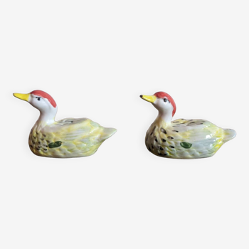 Duck salt and pepper shakers