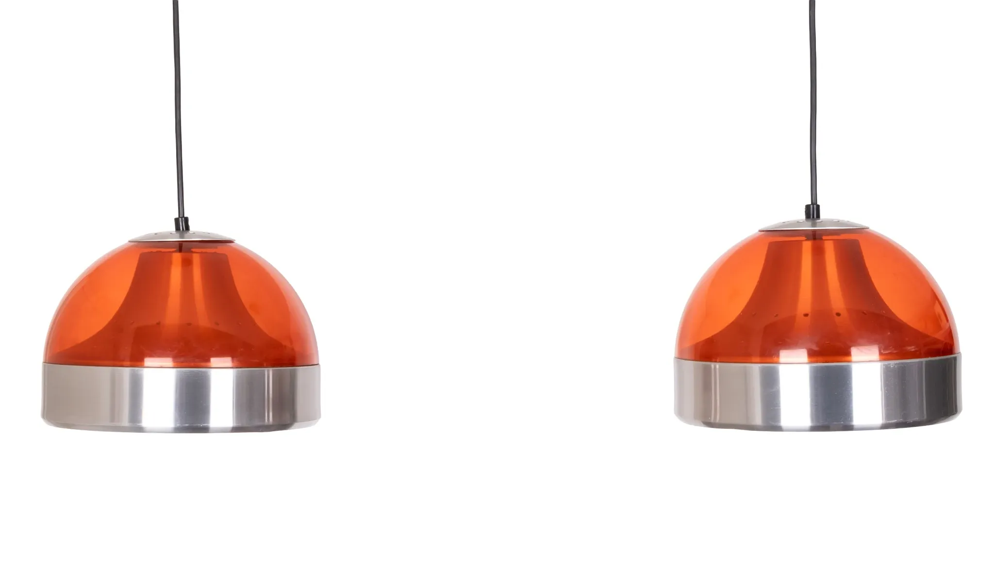 Pair Space Ace Dijkstra Pendant lamps 1970s Holland