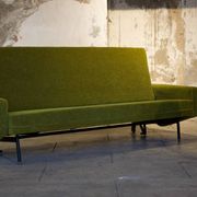 Set de salon canapé - 2 fauteuils design 1960 par Paul Geoffroy Troika Airborne