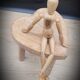 Heart tripod stool