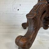 Carved oak planter