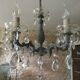 Antique chandelier with pendants