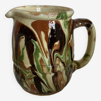 Mixed earth terracotta pitcher Provence 1950
