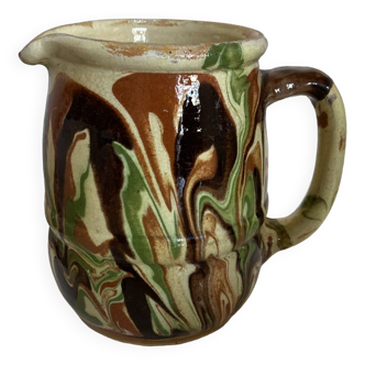 Mixed earth terracotta pitcher Provence 1950